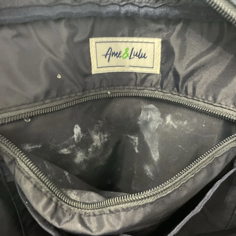 Ame & Lulu Hamptons Tennis Bag‎ Navy Blue